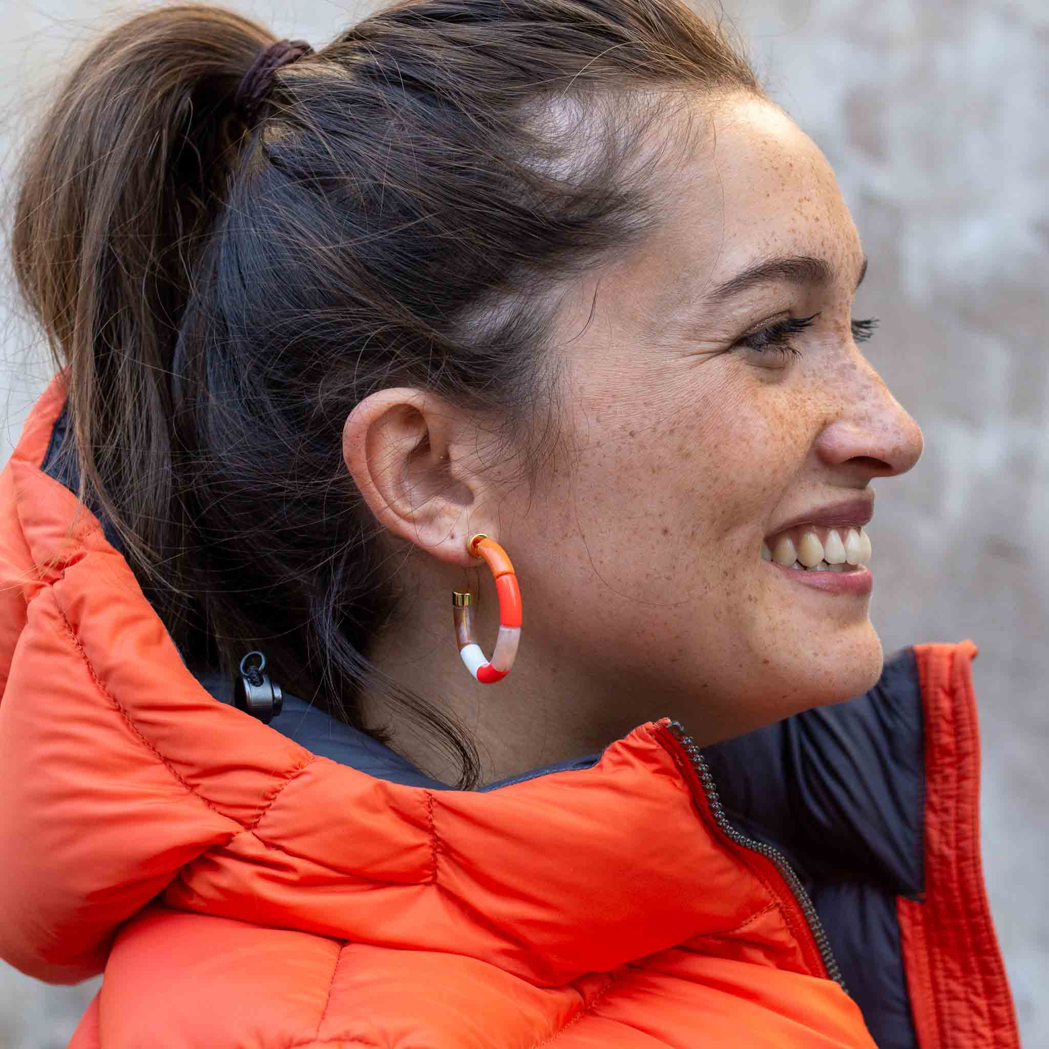 Boucles d'oreilles Bola - LARANJA Parabaya