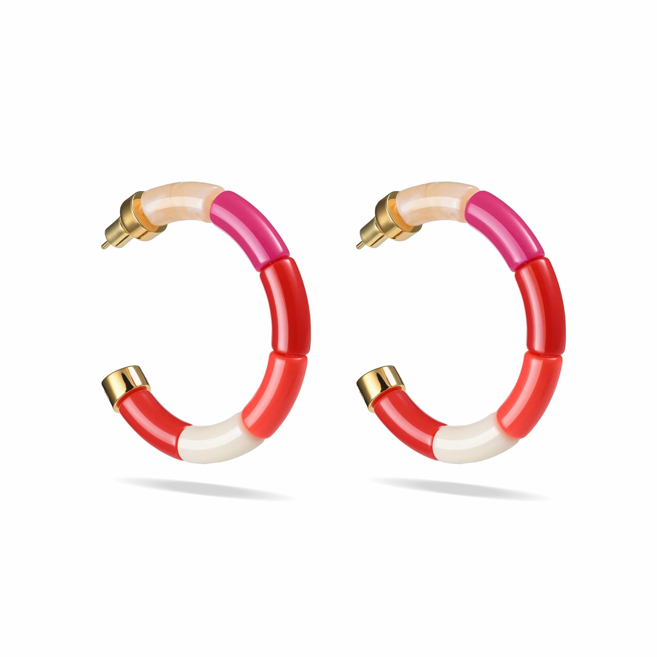 Boucles d'oreilles Bola - VERMELHA Parabaya