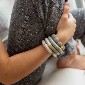 Bracelet Bombom Cinza Parabaya